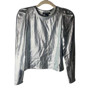 NWT — INC International Concepts Metallic Long Sleeve Blouse